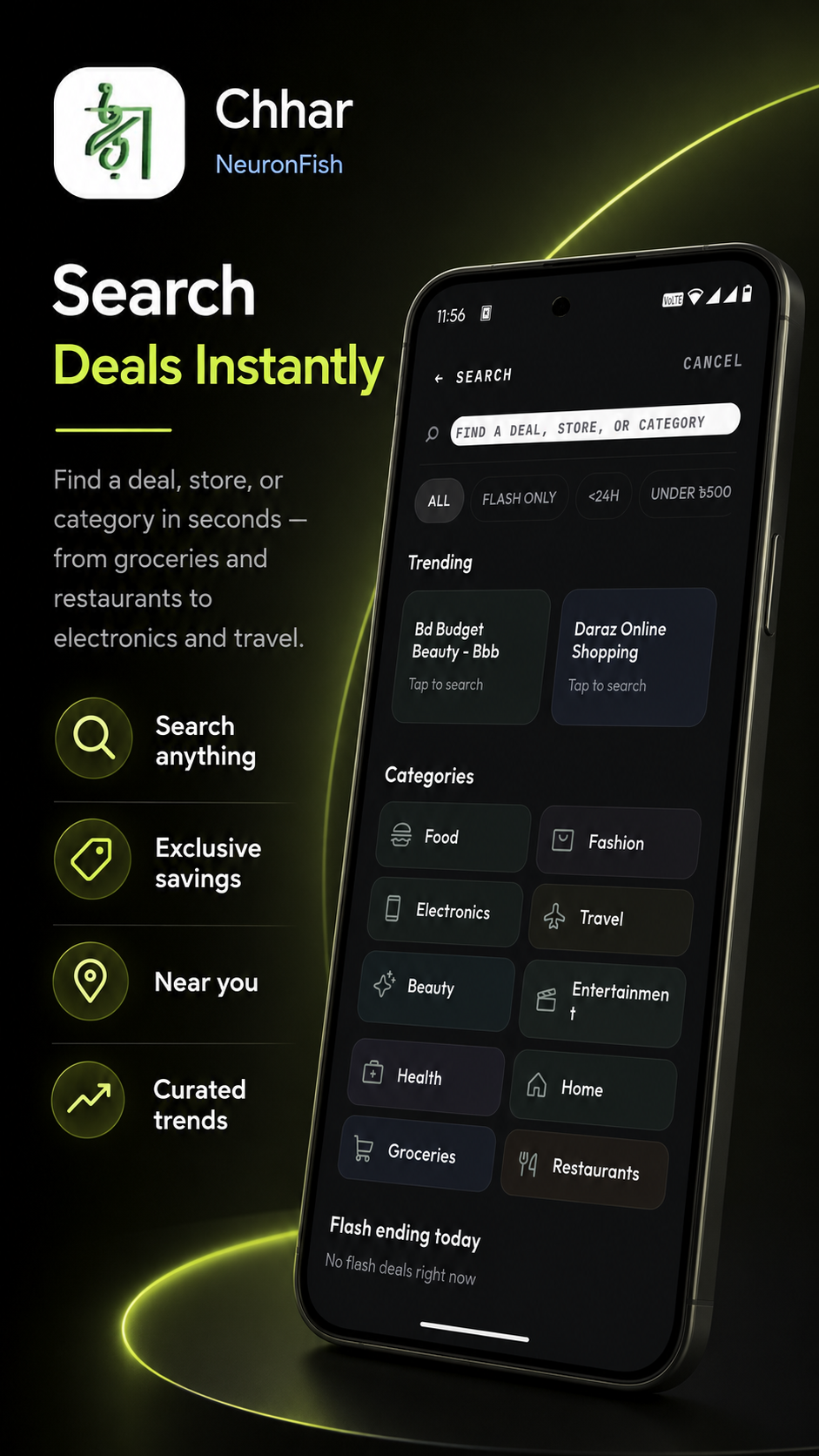 Flash deal countdown